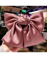 Onion pink color korean big bow hairclip