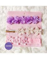 Gorgeous newborn hairband 3pc set (ES2-4-9)