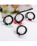 Mix color Heart rubber band 4pc set ES5-10-3