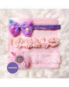 Gorgeous newborn hairband 3pc set (ES2-4-12)