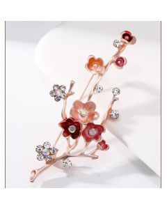 Elegant cherry flower brooch