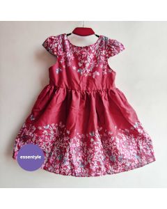 ES4-8 Claret red summer frock