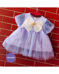 ES4B-24-Lavender Net Party Frock 