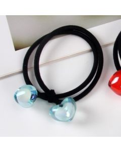 Sky color Heart rubber band 4pc set ES5-10-3s