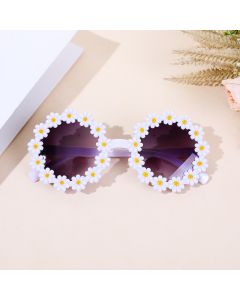 White flower design baby sunglass ES5-18-1