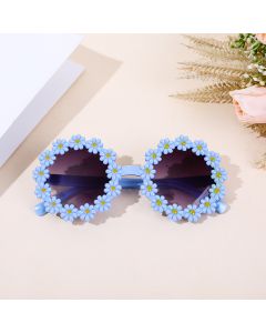 Blue flower design baby sunglass ES5-18-5