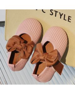 Softy Brown Bow Baby Shoe