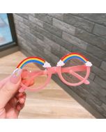 Deep pink shaded rainbow sunglass