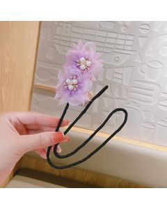 Fairy lace flower and pearl hair pin (ES1-19-1)