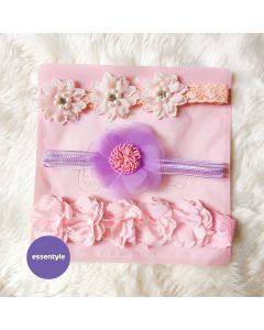 Gorgeous newborn hairband 3pc set (ES2-4-10)