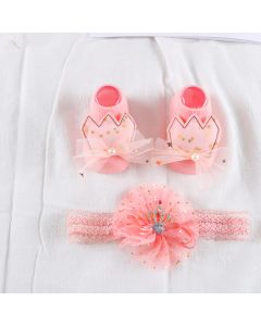 Korean version baby headband and socks gift set (ES2-5-10)