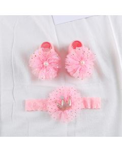 Korean version baby headband and socks gift set (ES2-5-9)