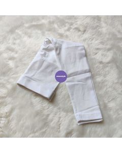 White color premium quality knit cotton leggings 