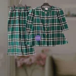 Cotton flannel winter top-set (2-12y)