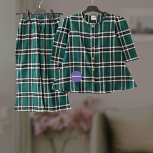 Cotton flannel winter top-set (2-12y)