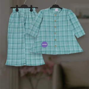 Cotton flannel winter top-set (2-12y)