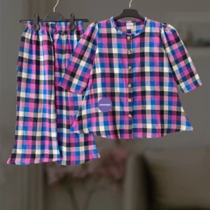 Cotton flannel winter top-set (2-12y)