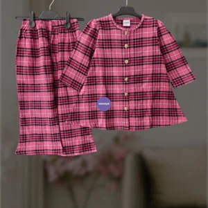 Cotton flannel winter top-set (2-12y)