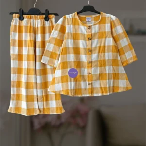 Cotton flannel winter top-set (2-12y)