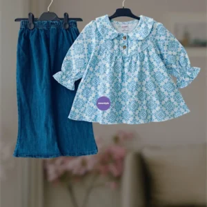 Cotton flannel winter top-set (2-12y)