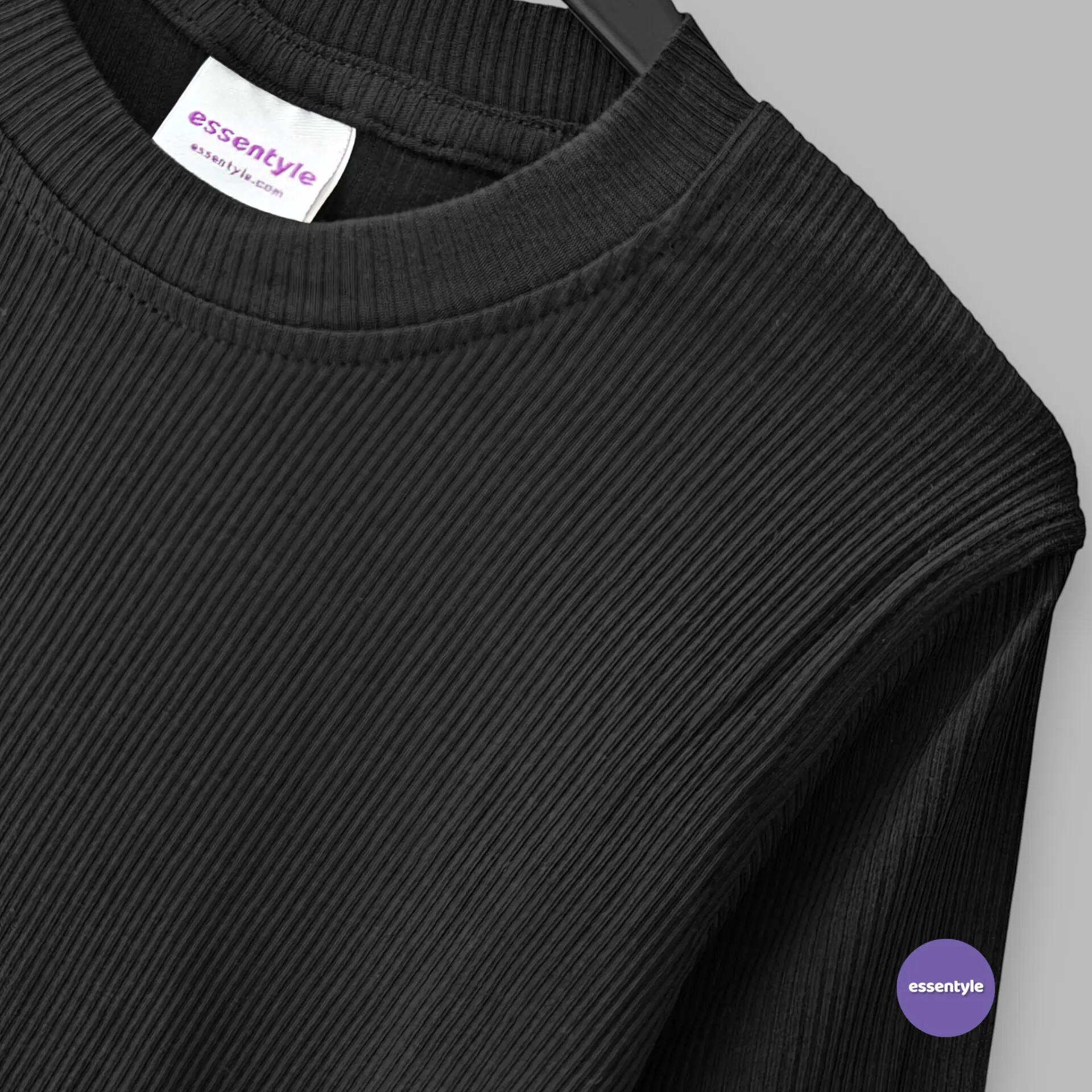 Black full sleeve t-shirt 4-12Y (E3T3) - Image 2