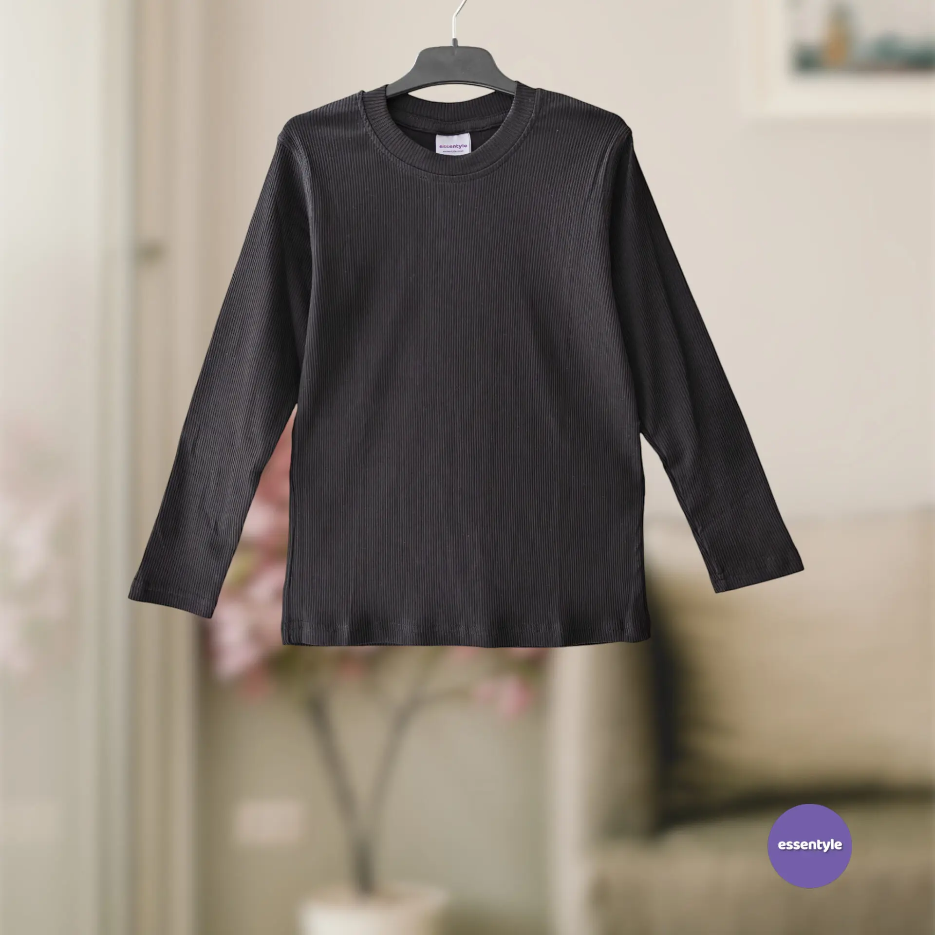 Black full sleeve t-shirt 4-12Y (E3T3) - Image 3