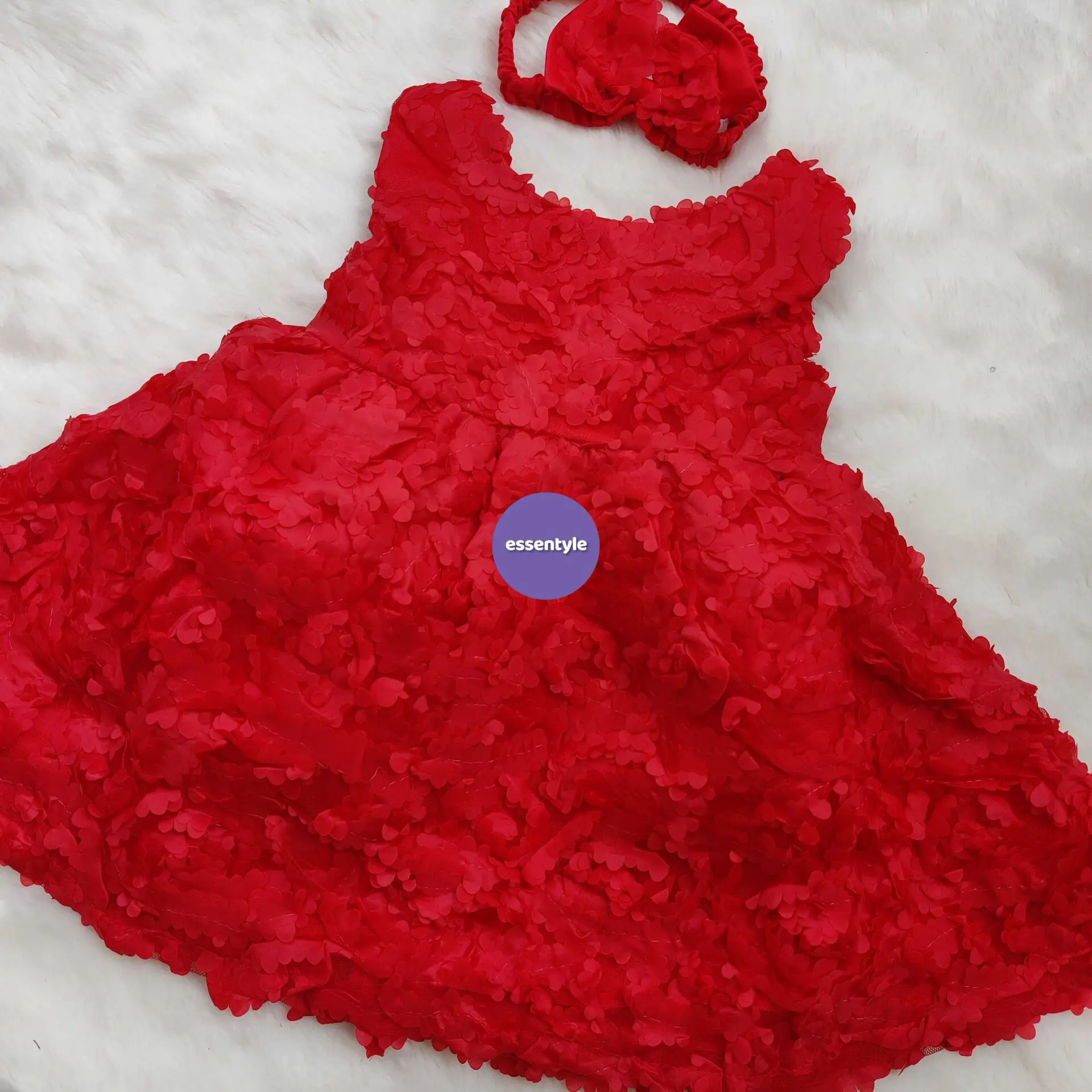 Imported Rose Party frock EI3-5-1