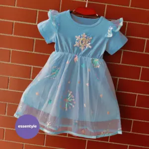 Elsa Semi Party Frock (Frozen Blue) EI4-25-2