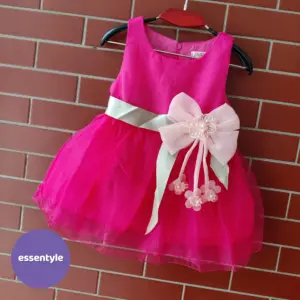 Imported Semi Party frock (Rose red) EI4-28