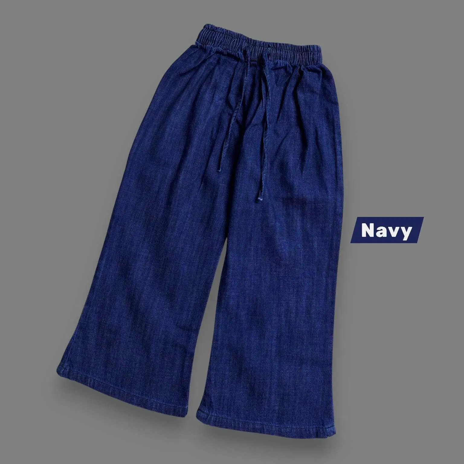 Girls Navy Blue Denim Pants (EP2T2)