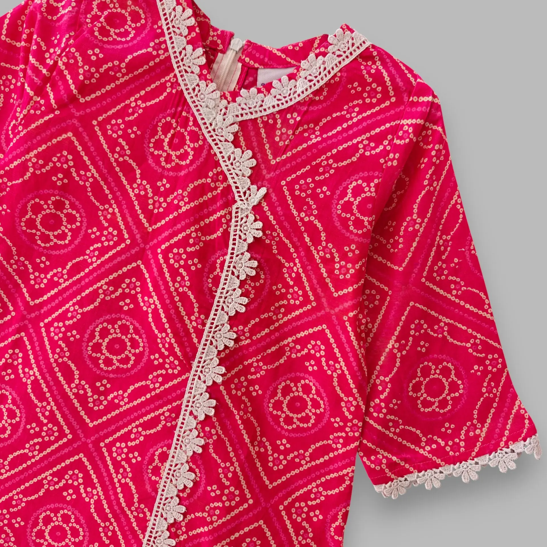 Rani chundri cotton kamiz-pant set E7T3 - Image 2