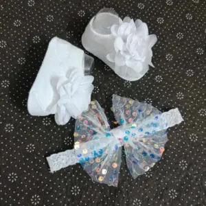Baby Head-Band And Socks Gift Set EI2-5-2