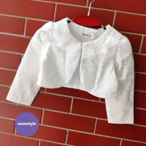 White color lace net sequence party koti/bolero EI4-20