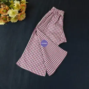 Purple Check Cotton Pant EP3T3