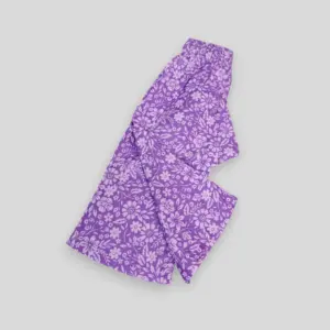 Purple floral cotton pant EP3T9