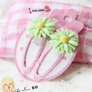 Lime Daisy Clip EI5-11-3