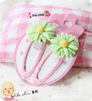 Lime Daisy Clip EI5-11-3