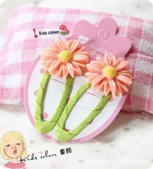 Peach Daisy Clip EI5-11-5