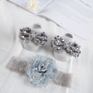 Korean version baby headband and socks gift set (EI2-5-5)