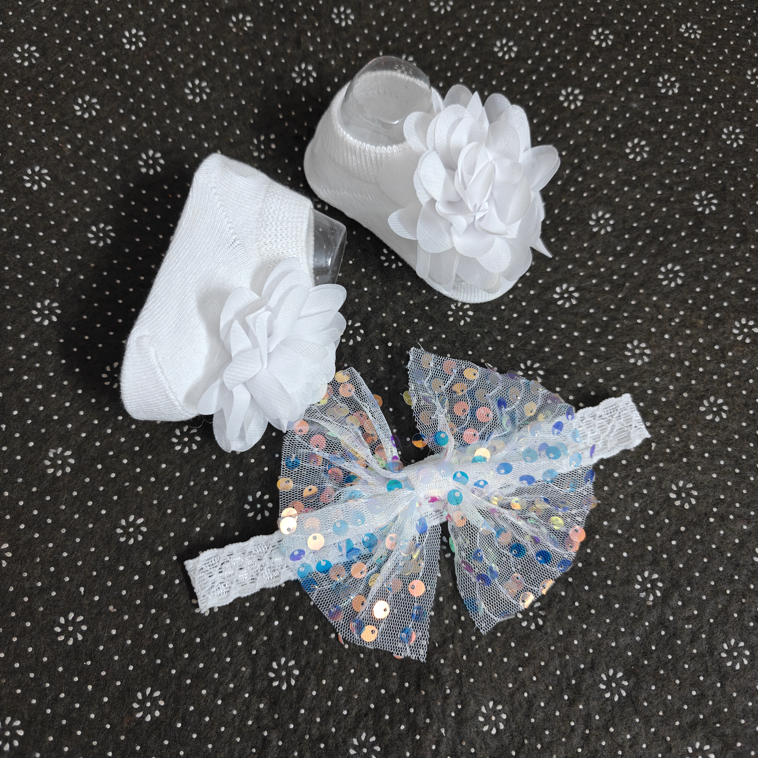 Korean version baby headband and socks gift set (EI2-5-2)
