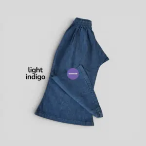 Girls Light Indigo Denim Pant (EP2T4)