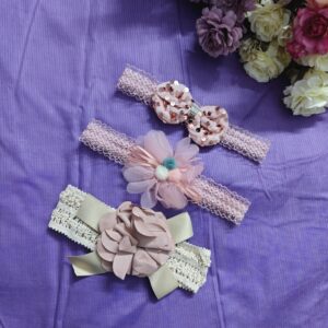 Gorgeous newborn hairband 3pc set (EI2-4-5)