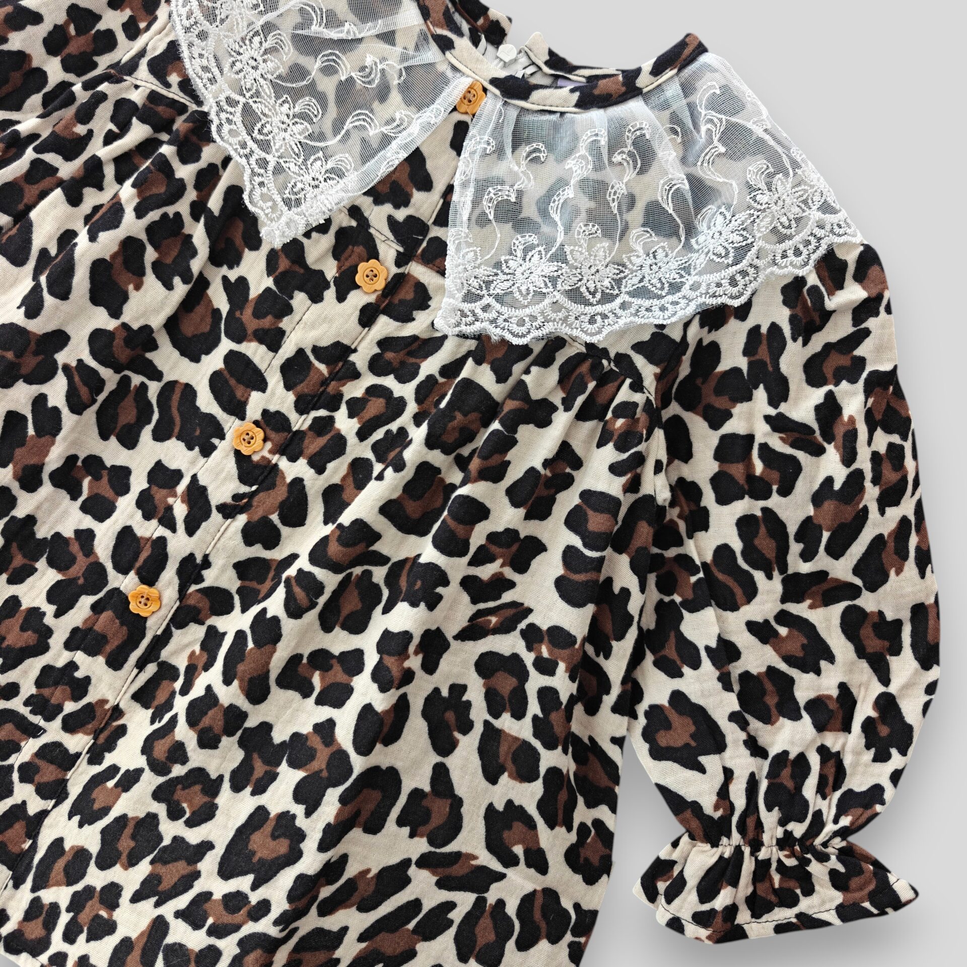 Leopard muslin top-pant set E26T3 - Image 2