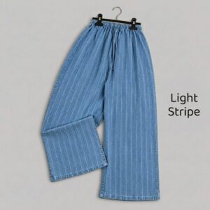 Girls Light Stripe Denim Pant (EP2T5)